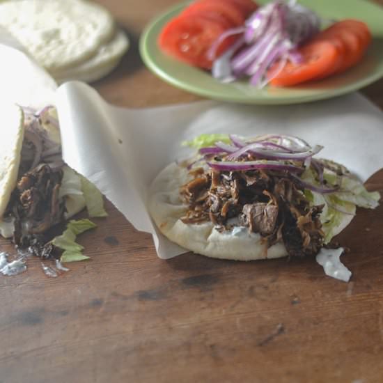 Mushroom & Jackfruit Gyros