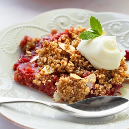 Mixed Berry Matzo Crumble