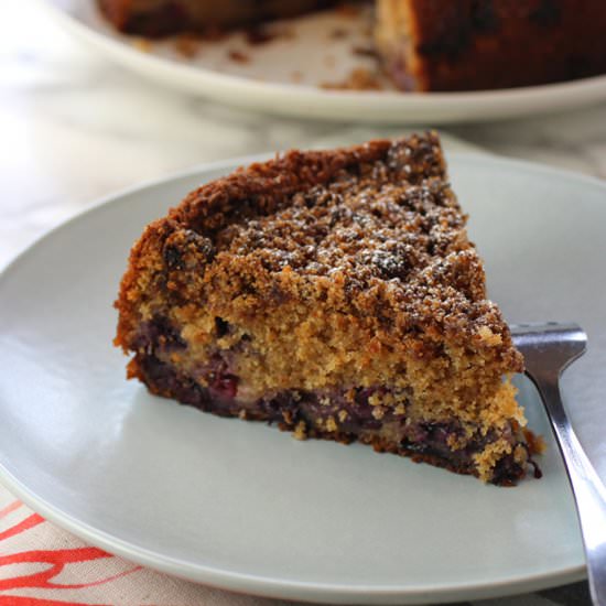 Blueberry crumb cake