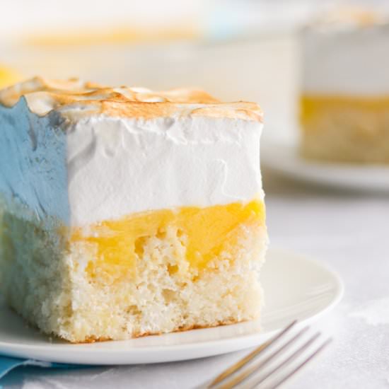 Lemon Meringue Poke Cake