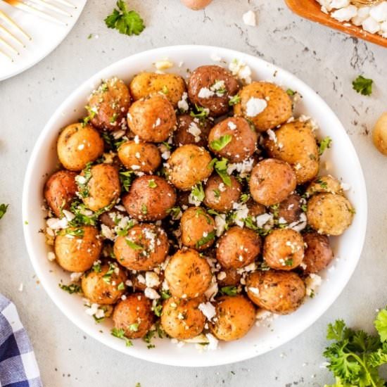 Lemon Feta Mediterranean Potatoes