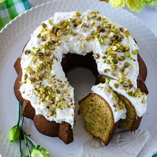 Lemon Pistachio Bundt Cake