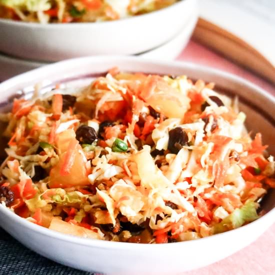 Jamaican Cabbage Salad
