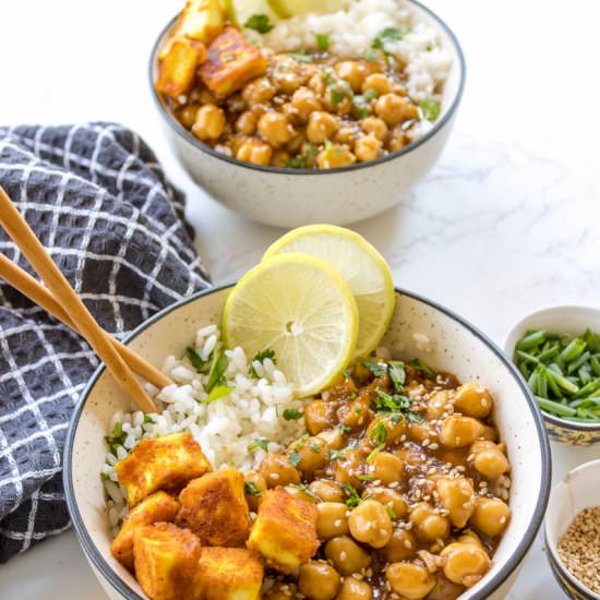 Sticky Sesame Chickpeas (One-pot)