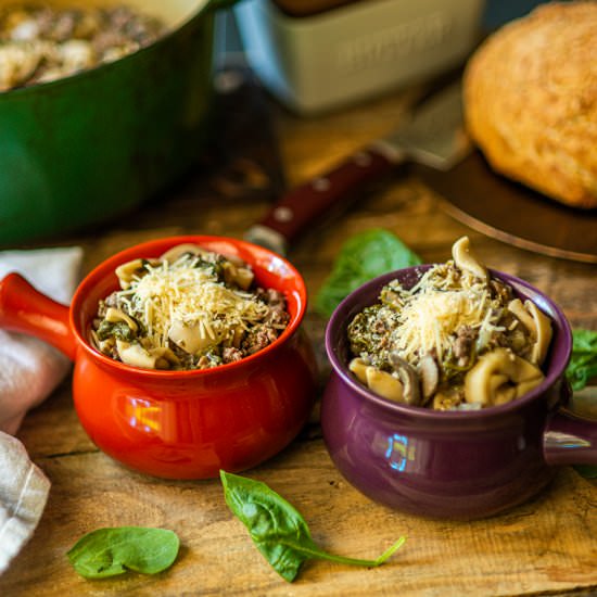 Italian Sausage Soup w/ Tortellini