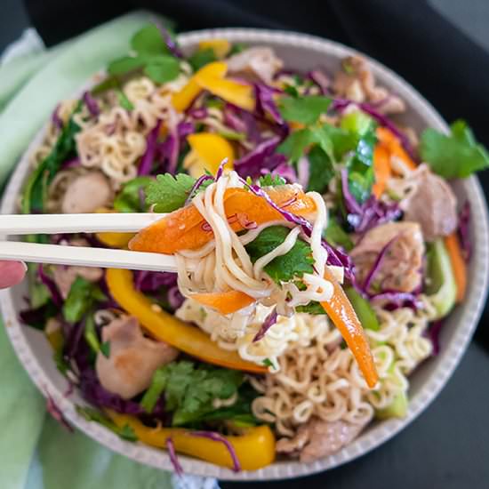 GF Chicken Ramen Noodle Salad