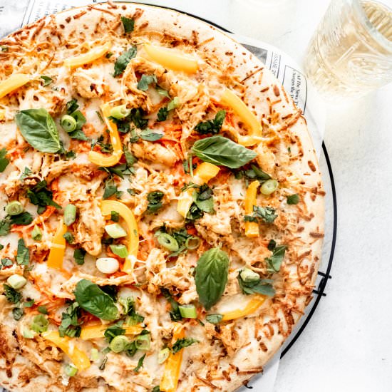 Copycat CPK Thai Chicken Pizza