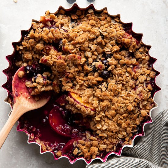 Blueberry Peach Crisp