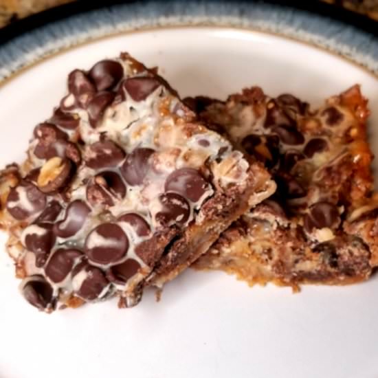 7 Layer Dark Chocolate Toffee Bars