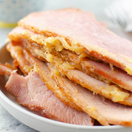 Pineapple Brown Sugar Glazed Ham