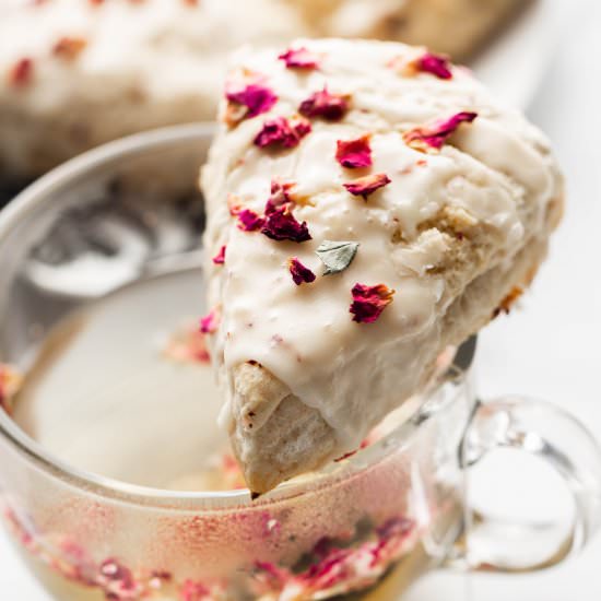 Vegan Rose Scones