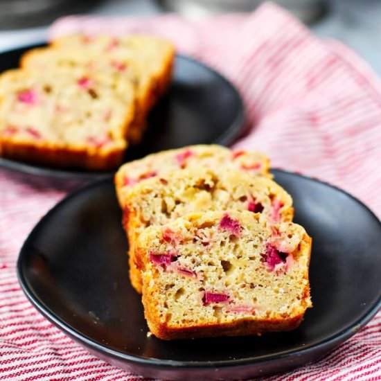 Orange and Rhubarb Mini Loaves