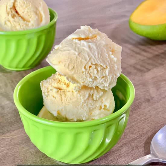 Best Ever Mango Ice Cream
