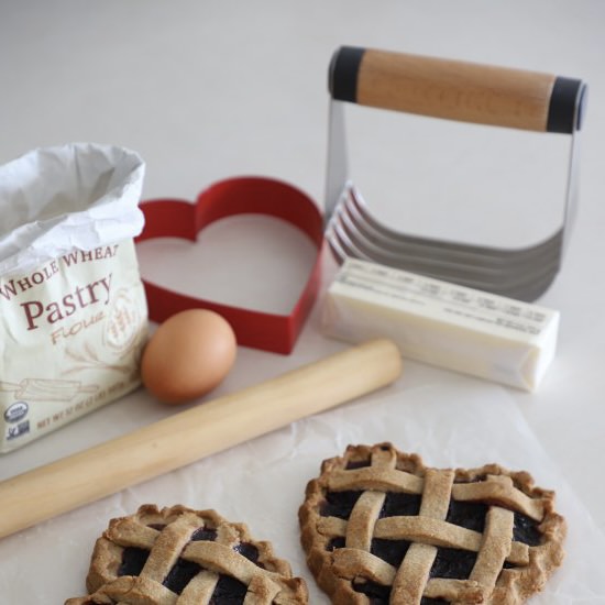 Lattice Heart Pies