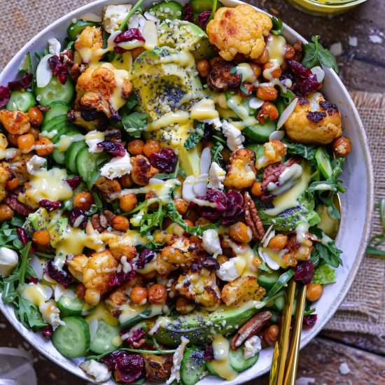 Vegan Roasted Cauliflower Salad