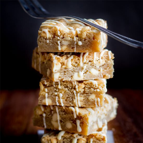 One Bowl White Chocolate Blondies