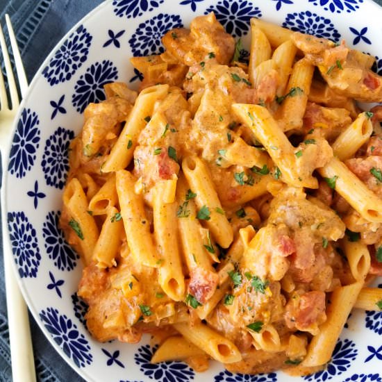 southwest chicken alfredo