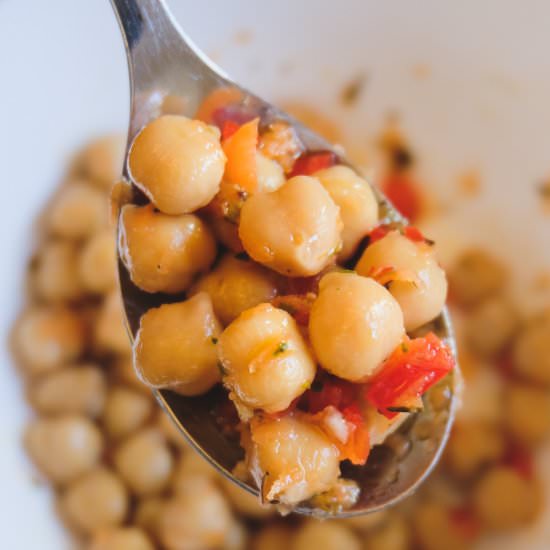 Easy Vegan Chickpea Salad