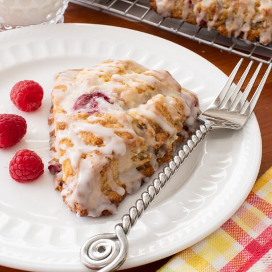 Lemon Raspberry Scones