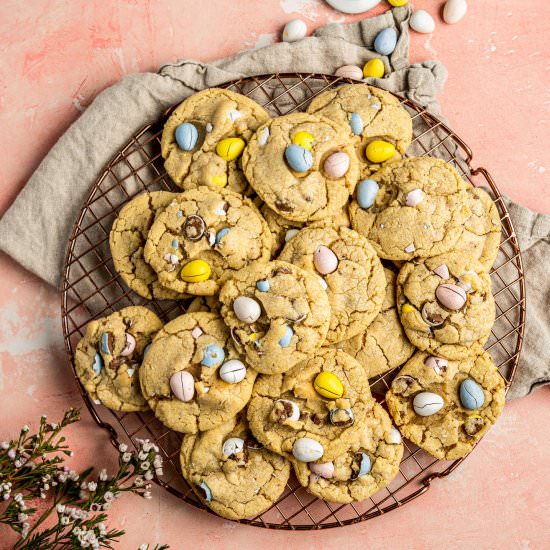 Sugar Cookies w/ Cadbury Mini Eggs