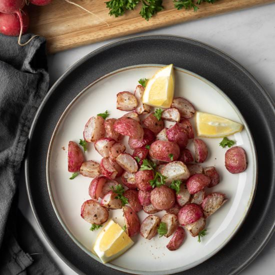 Air Fryer Roasted Radishes