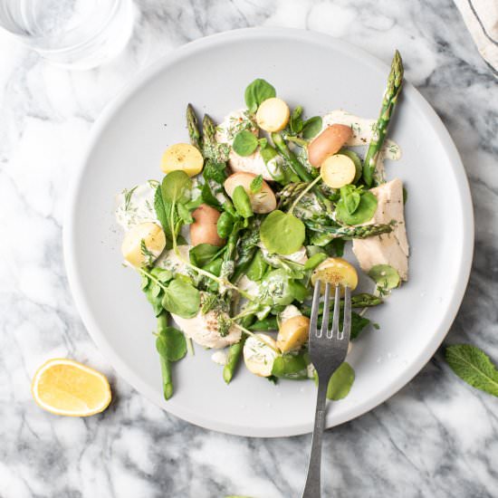 Asparagus Watercress Salad