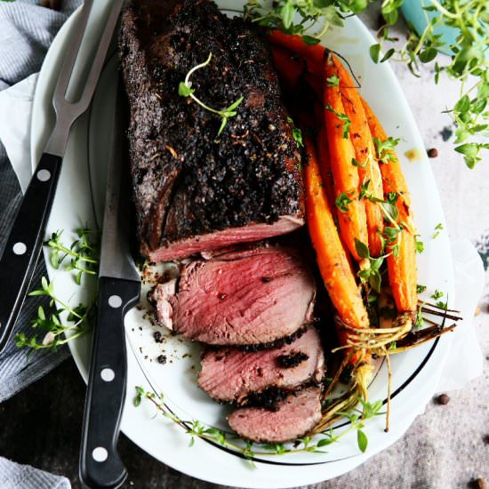 Roasted Leg of Venison