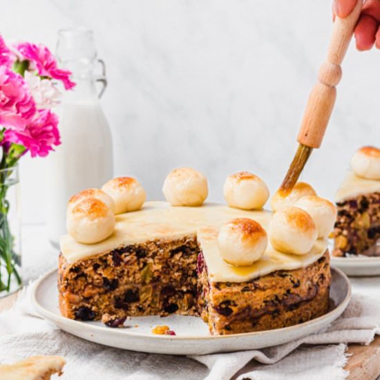 Vegan Maple Simnel Cake