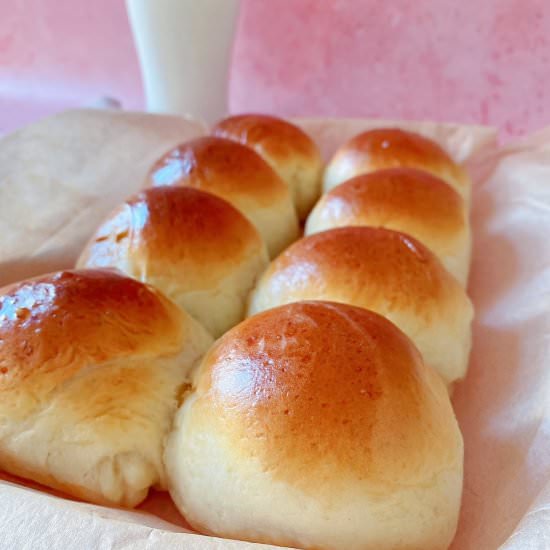 Japanese Milk Bread Dinner Rolls