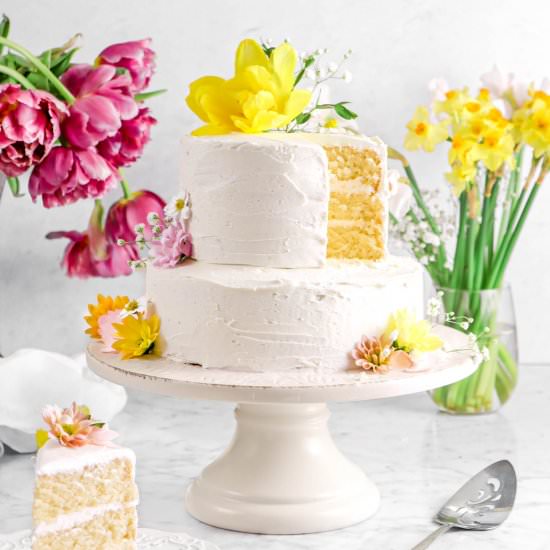 Vegan Almond Layer Cake