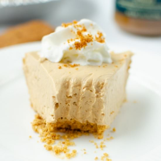 No Bake Cookie Butter Pie