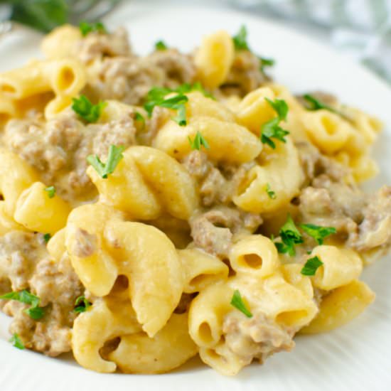 One Pot Cheeseburger Mac