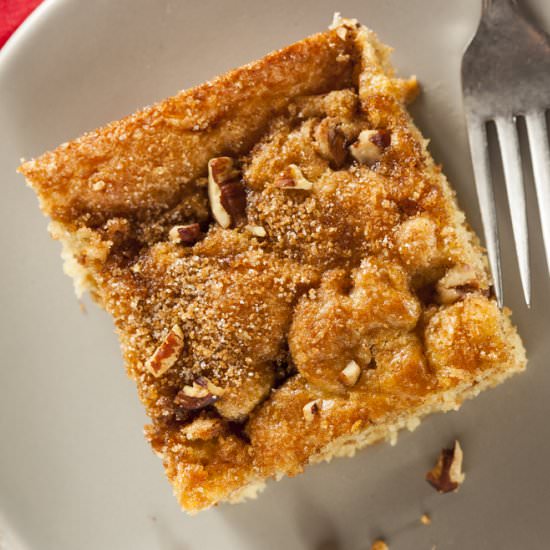 Vegan Peach Coffee Cake