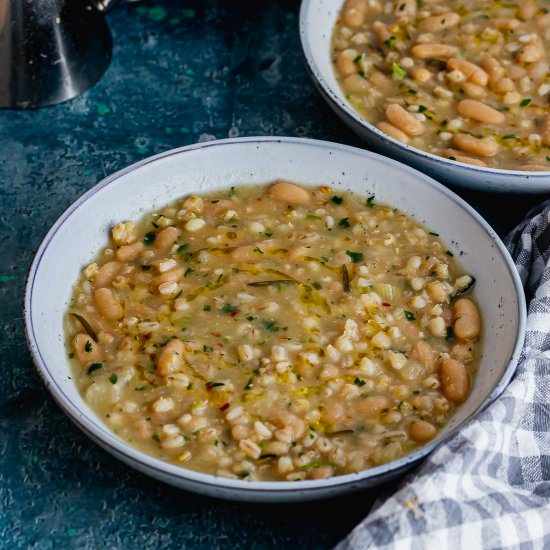 Pressure Cooker Pearl Barley Soup