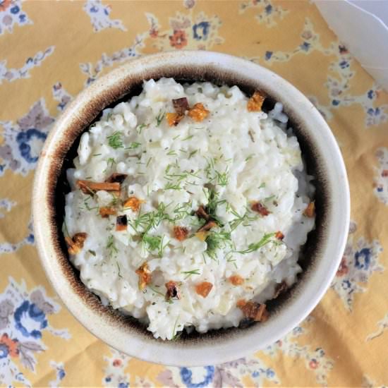 Leftover Rice Risotto