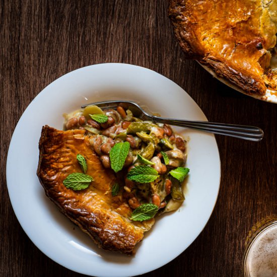 Pinto Pot Pie with Dill Puff Pastry