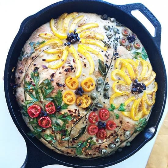 Focaccia Garden Bread