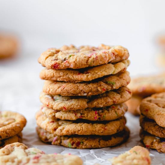 Chewy Vegan Funfetti Cookies