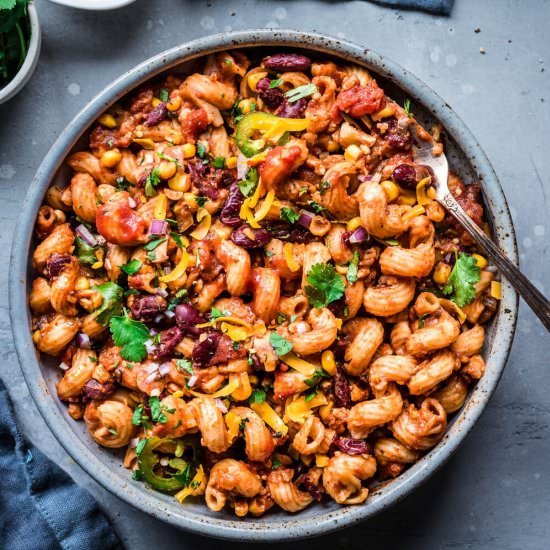One-Pot Vegan Chili Mac