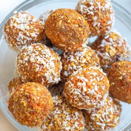 No Bake Carrot Cake Balls