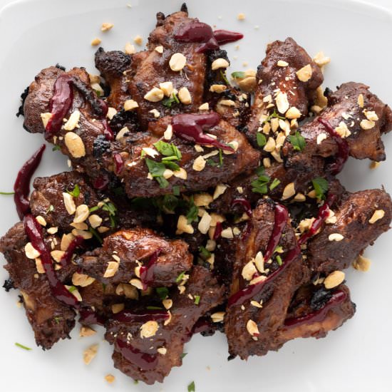 Peanut Butter & Jelly Chicken Wings