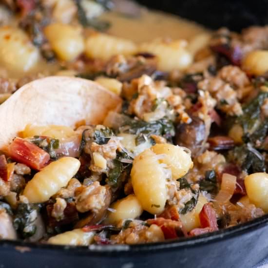 Potato Gnocchi with Italian Sausage
