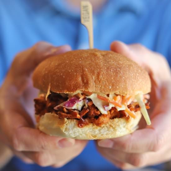 Vegan BBQ sandwich