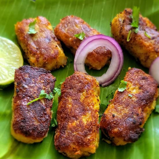Raw Banana Tikki