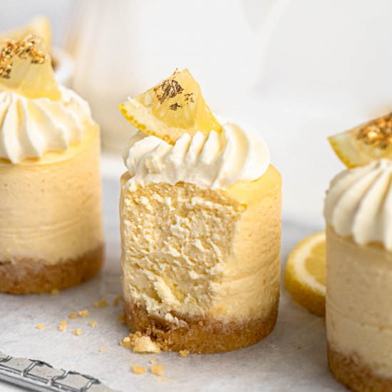 Mini Baked Yuzu Cheesecakes