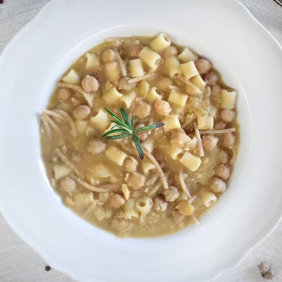 Pasta and Chickpeas “alla Romana”