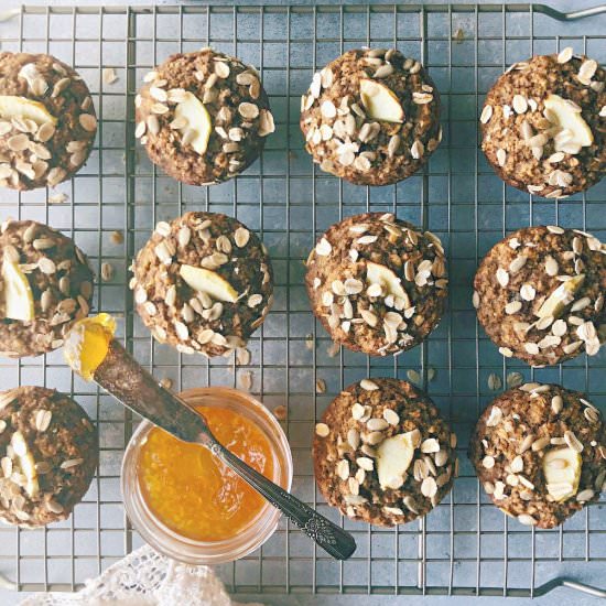 apple blender muffins