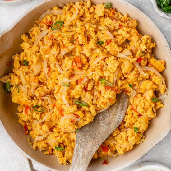 Vegan Filipino Scrambled Eggs