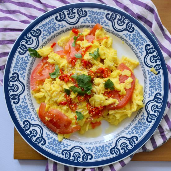 Scrambled Eggs and Tomatoes