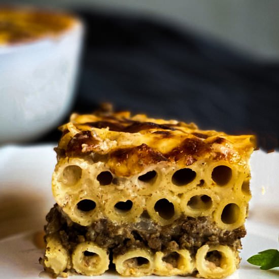 Light Creamy Baked Béchamel Pasta